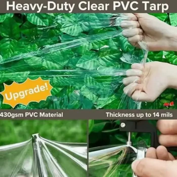 Bâche transparente imperméable à l'eau et isolante thermiquement