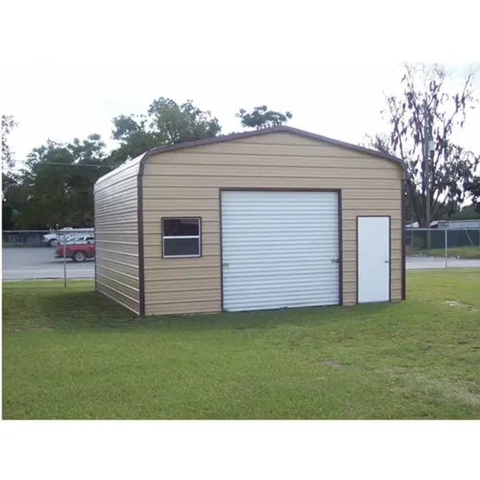 Abri de jardin préfabriqué pliable en métal pour stockage, stationnement et garage mobile modulaire