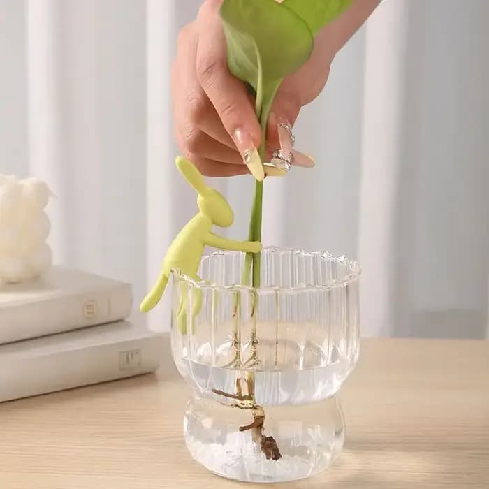 Buddy de propagation des plantes en forme de lapin – Adorable support de tige