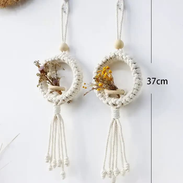 Porte-plante à Air en macramé, tenture murale, décor Boho, Pot de fleur, Pots de jardin de ferme, jardinières, décoration de balcon, cadeau