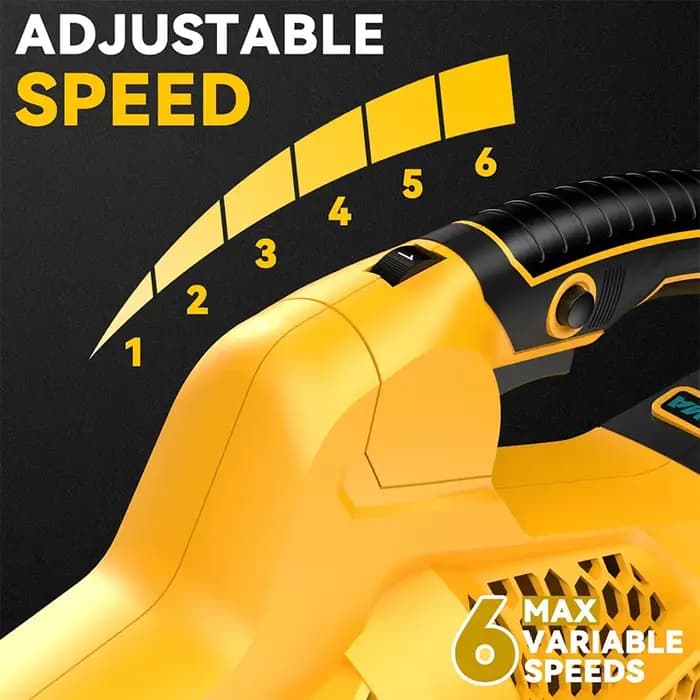 Souffleur d'air haute puissance électrique sans fil, outil de jardin, nettoyeur de cuir chevelu et de neige portable, batterie Dewalt 20V, EG 32000 tr/min, 6 vitesses