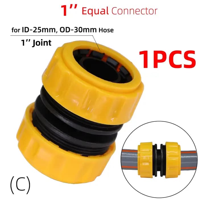 Connecteurs rapides de tuyau de voiture de jardin 1/2 "3/4" 1 ", réparation d'adaptateur de tube d'e