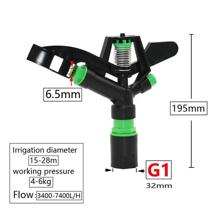 1/2 3/4 1 "1.5" 2 "fil femelle grande plage de couverture arroseurs ferme jardin Irrigation arrosage