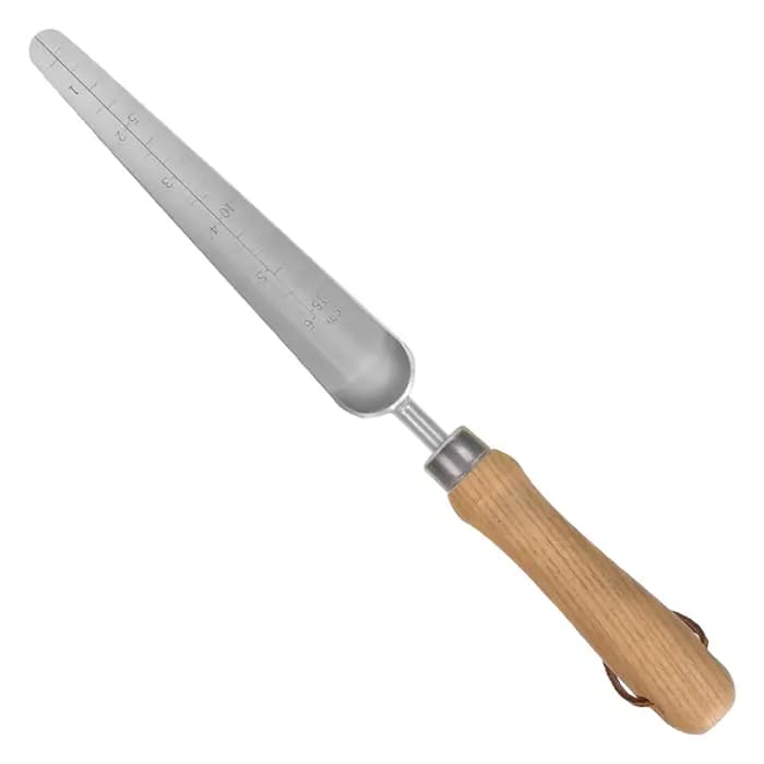 Pelle de jardin avec échelle - Outil manuel portable robuste en acier inoxydable multi-usage pour le jardinage et l'aménagement paysager
