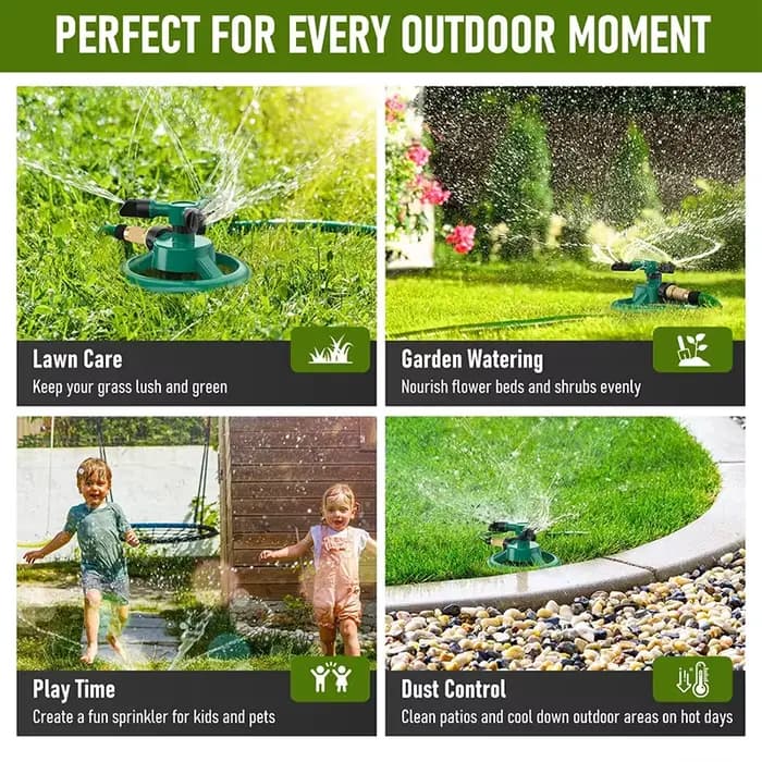 360 ° Système d'irrigation de jardin à arroseur rotatif