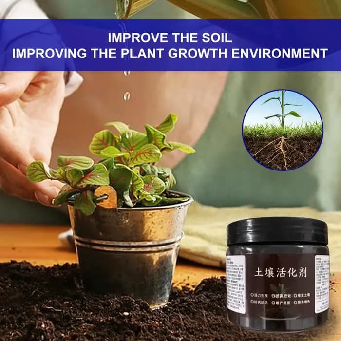 Trésor d'activation du sol Source minérale du potassium Fulvicate améliore le sol régule l'acide-alcaline Fertilisation de croissance soluble dans l'eau