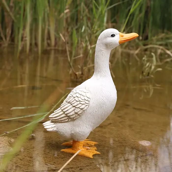 Statues de canard, ornement de paysage, modèle de Simulation d'animaux de ferme, jouet, poulet, cana