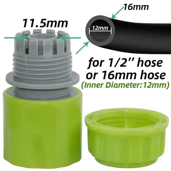 Sprycle 5 pièces 1/2 pouces tuyau d'arrosage connecteur rapide 16mm raccord