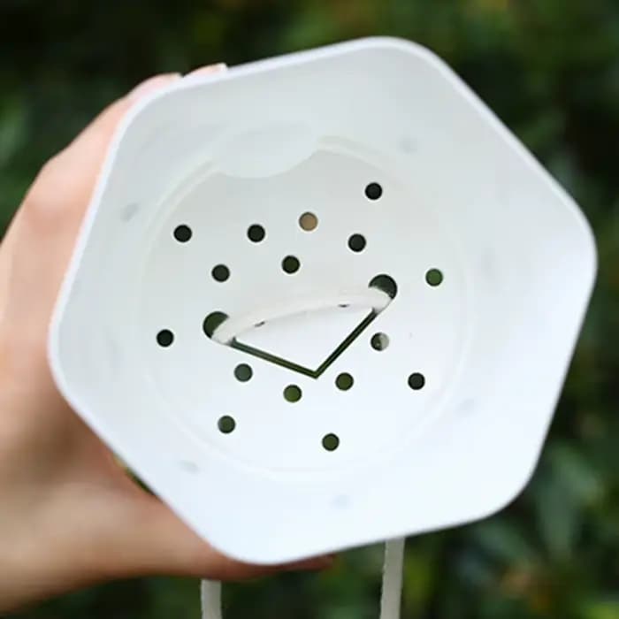Pot de fleurs Transparent à arrosage automatique, Pot de fleurs Hexagonal paresseux, jardinières en