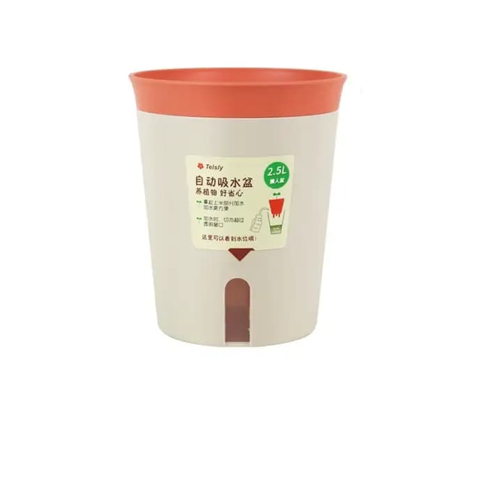 Pot de fleur hydroponique paresseux en plastique, jardinière auto-arrosage, décor de bureau, plante