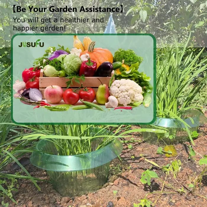 Anneaux de Protection des limaces pour plantes, jardinière verte, Pot de fleur, escargot, légumes, c