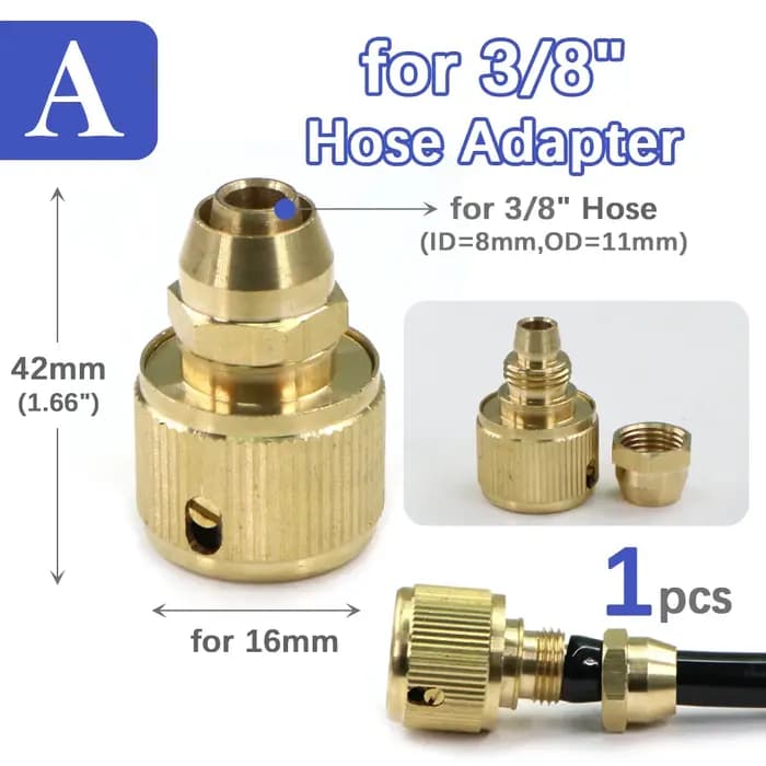 Adaptateur de tuyau en laiton