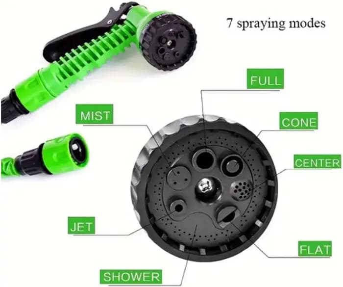 1 ensemble tuyau d'arrosage tuyau d'eau tuyau magique extensible 7 modèles pistolet à eau Pot de mou