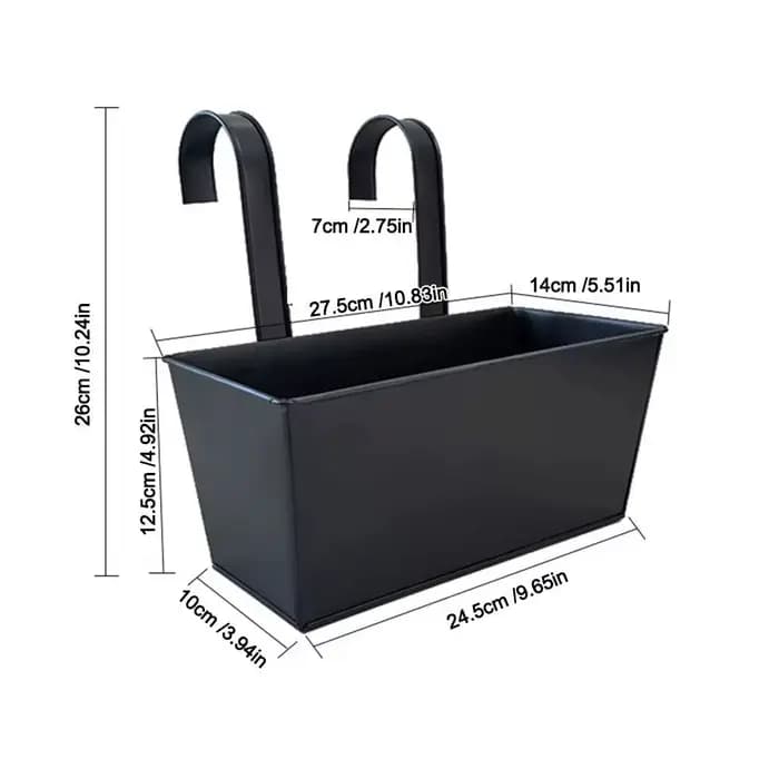 Jardinière de plantes d'extérieur en fer Durable