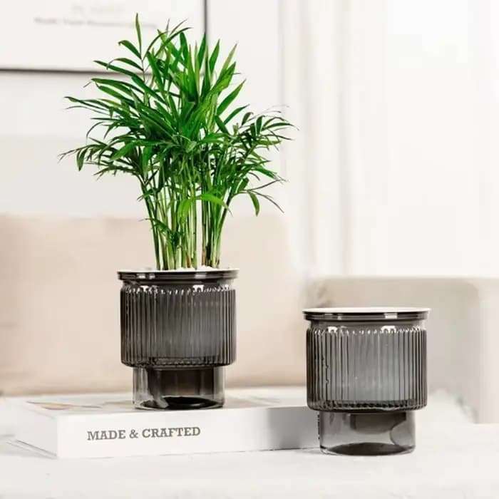 Pot de plantes hydroponiques auto-arrosant de luxe léger