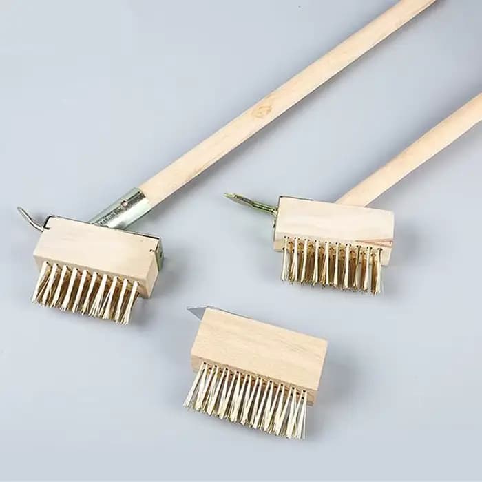 【Nice】Brosse à désherber en fil métallique pour jardin, outil de désherbage manuel réglable - Convient pour le nettoyage des terrasses, des balcons et des trottoirs | Brosse métallique