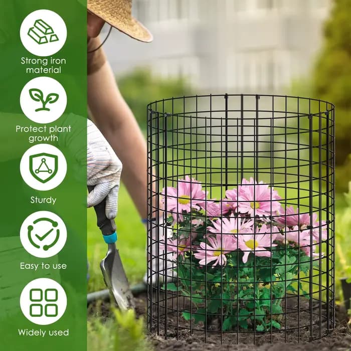Cages pour plantes en maille de fer, 15 pièces, pour garder les animaux en dehors des plantes de jar