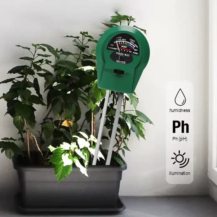 Humidimètre du sol ABS vert et Instruments de test du sol respectueux de l'environnement, détecteur