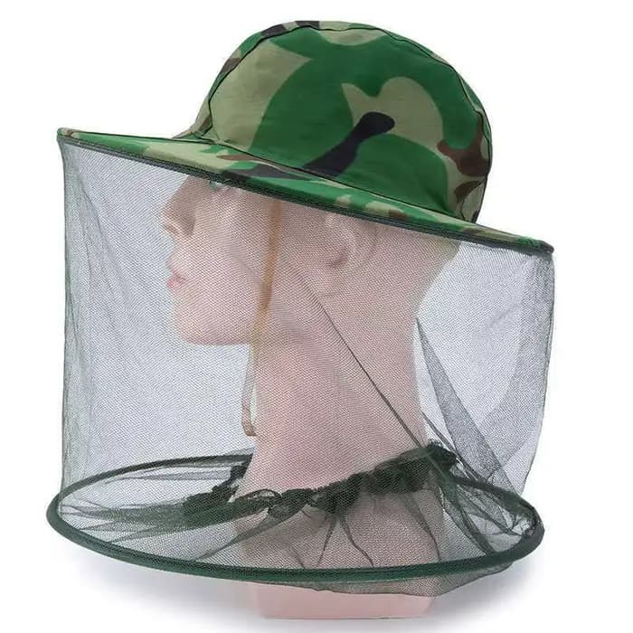 CamSolomon-Chapeau Apicole avec Moustiquaire, Châle Extérieur Anti-Moustique, Idéal pour la Pêche et
