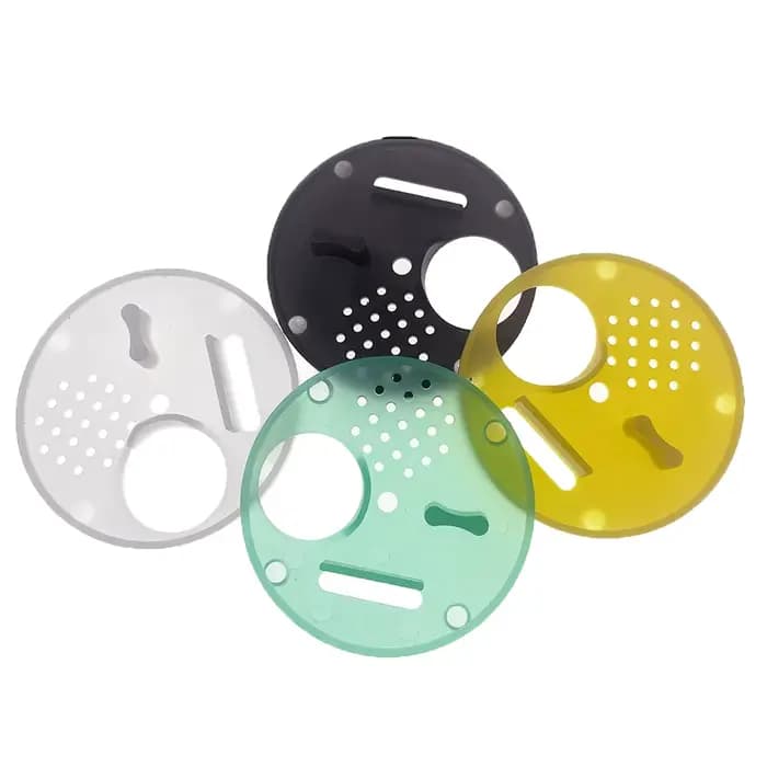 Disques d'entrée de ruche ronds en plastique, 30 pièces, 68mm, à fixer aux boîtes de Nuc ou de ruche