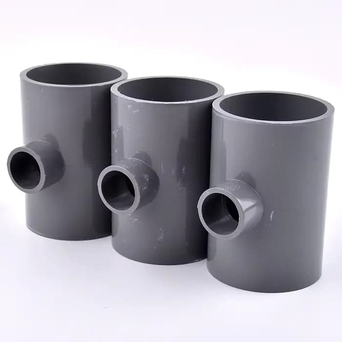 Connecteur en T de réduction de tuyau en PVC, diamètre intérieur de 20 ~ 63mm, tube précieux d'irrig