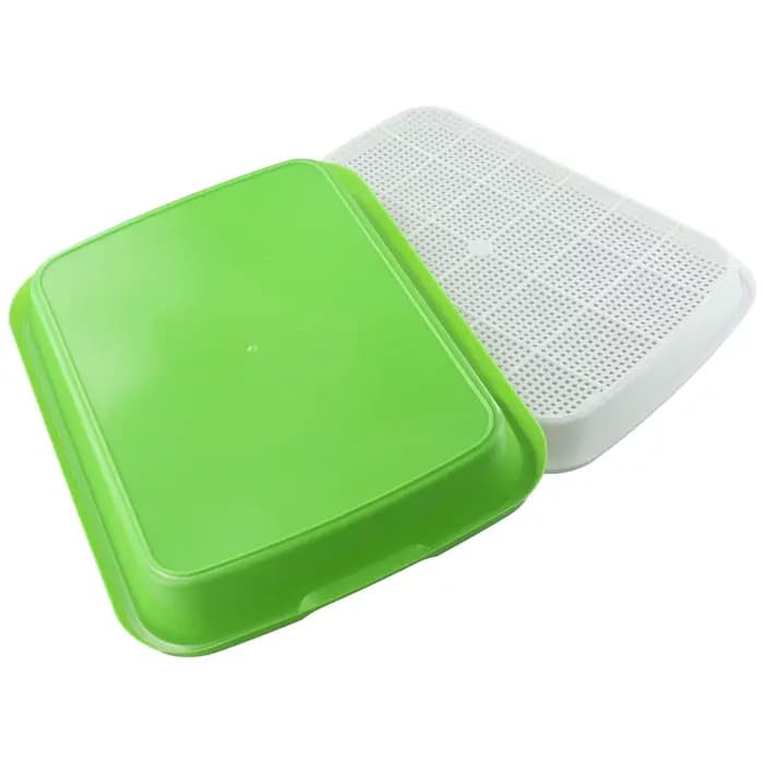 Microgreens plateau hydroponique à 2 couches plateau de germes Anti-piqûres de moustique 33 cm * 26