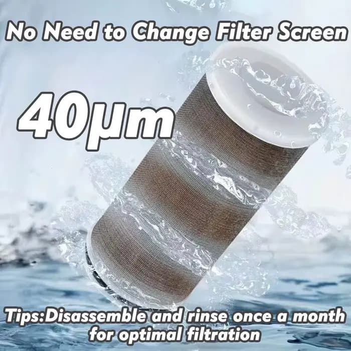 Filtre de robinet de jardin préfiltre, tube d'irrigation, crépine, acier inoxydable 1/2, 40 μm, 3 co