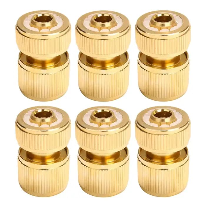 Lot de 3/5/6/7 raccords rapides pour tuyau d'arrosage en métal de 1/2 pouce