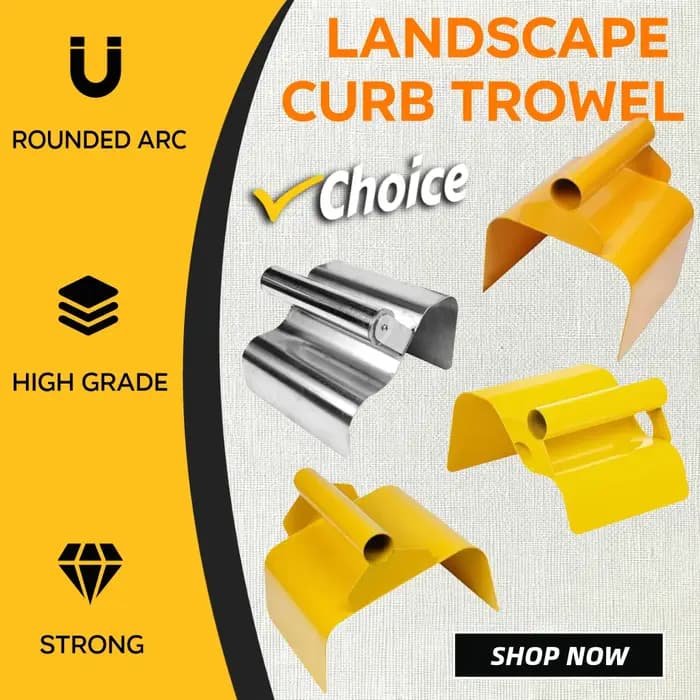 Truelle de paysage, maçonnerie, ciment, jardin, bordure, outil de décoration de la maison, outil de