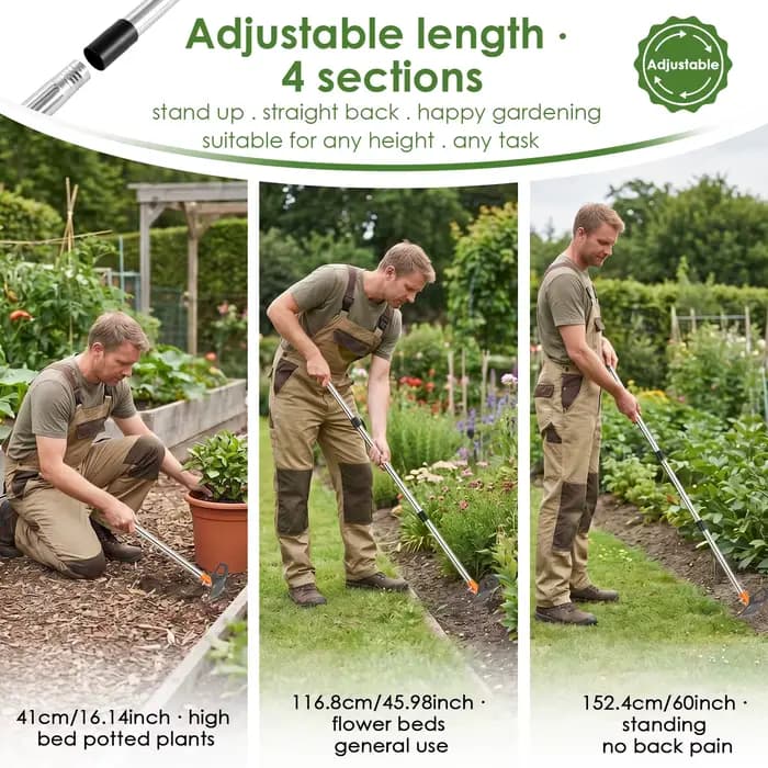 Outil de jardinage 2 en 1