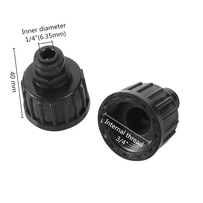 Connecteur d'Osmose pour Paupières Femelles de 3/4 Pouces à 6mm