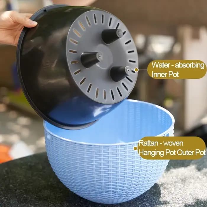 Pot de fleurs suspendu, jardinières pour fleurs suspendues en extérieur, support de plante en macram