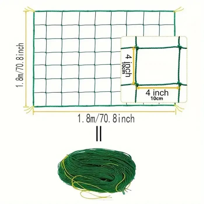 1 pièces filet en treillis extérieur robuste en Nylon plante grimpante