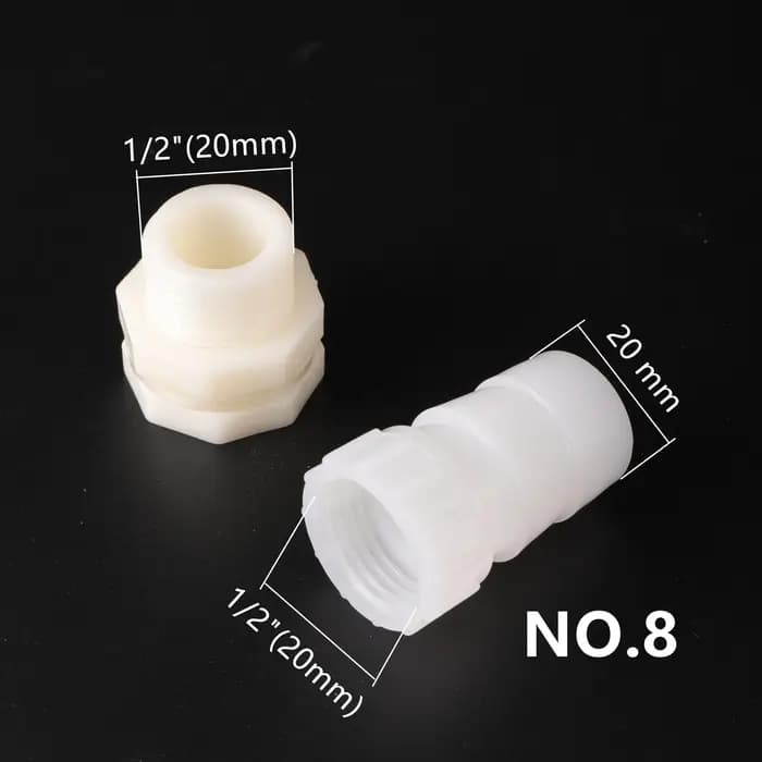 Joints de sortie d'aquarium de poissons 1/2 "3/4"