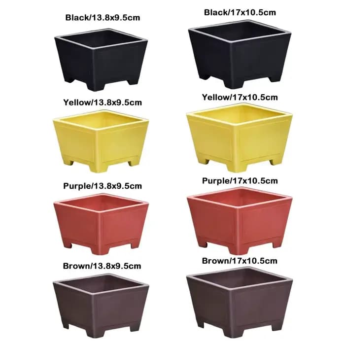 Pot de fleur en argile violette, simple et coloré, pour plantes succulentes, bonsaï, optique durable, support pour jardinage