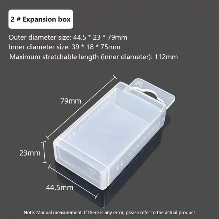 Boîte de rangement rectangulaire pour pièces d'outils