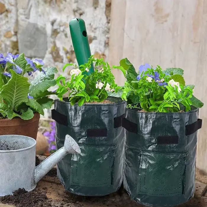 Sacs de culture de jardin en tissu PE, 3 gallons, pour plante de jardinage, conteneur pour plantation de carottes et légumes