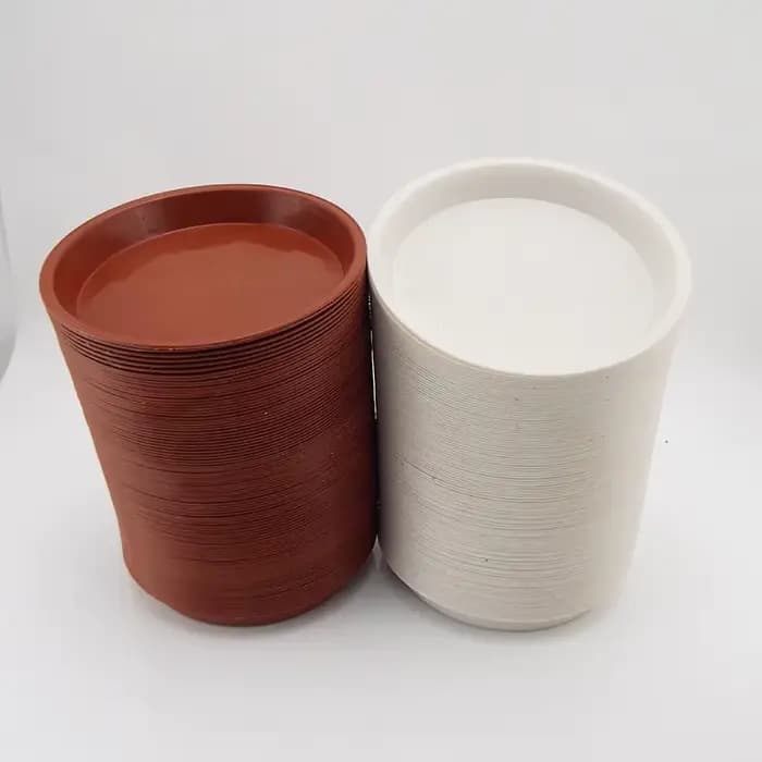 Plateaux de Pot de fleur de jardin en plastique, 50 pièces, soucoupes rondes pour plantes, plateau d