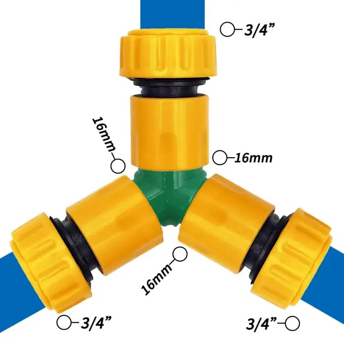 Connecteur de réparation de tuyau d'arrosage 3/4 1/2 pouces, 6 pièces, raccord rapide pour l'irrigat