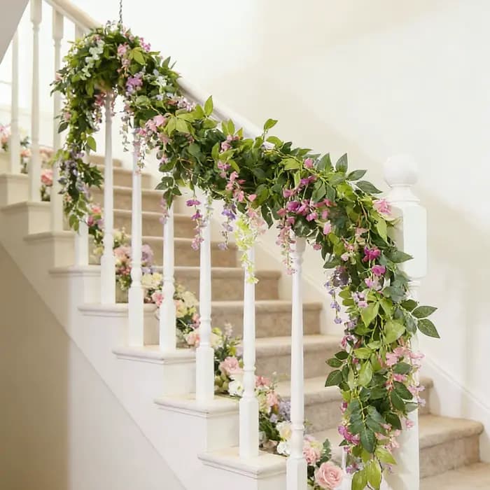Guirlande de plantes artificielles de type lierre pour la décoration de la maison