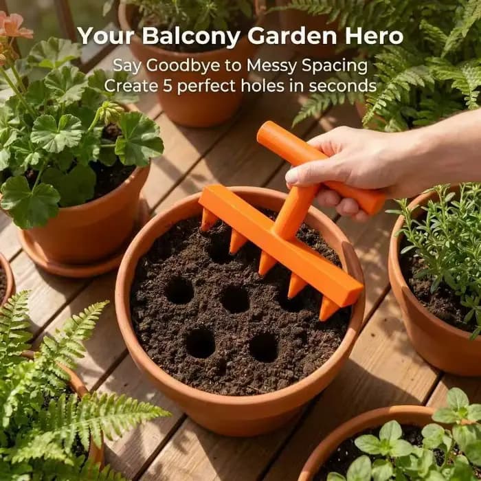 Semoir de jardin, outil de perçage domestique pour semis de légumes et de fleurs
