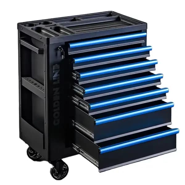 760*460*965 Mm 7 tiroirs ensemble d'armoires à outils en acier boîte à outils en métal chariot à out