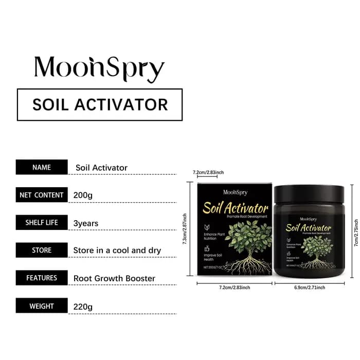 Activateur de Sol Puissant Engrais pour Jardin et Plantes Améliore la Consistance du Sol Complément Nutritionnel