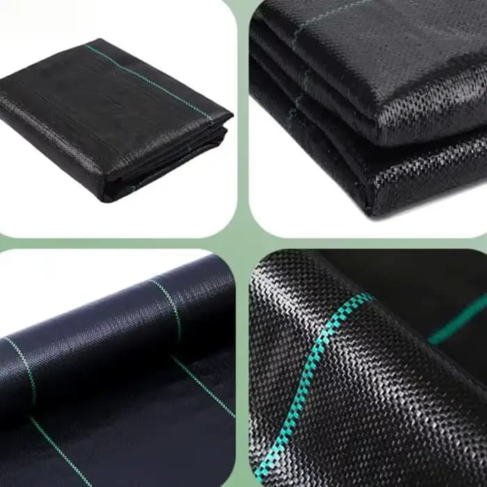 Tapis de sol en caoutchouc antidérapant, tissu barrière contre les mauvaises herbes, en polyéthylène
