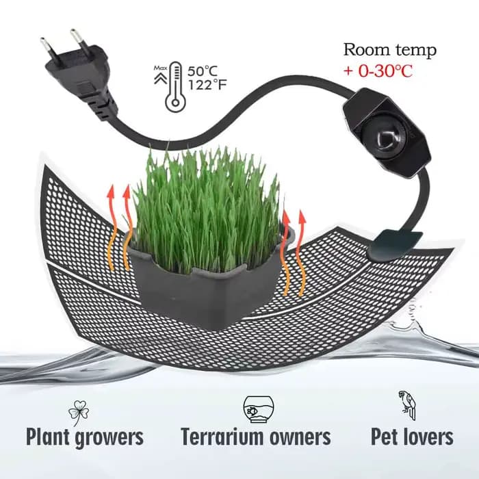 5/7/14/20W Reptile tapis chauffant plantes coussin chauffant contrôle de la température intérieur ja