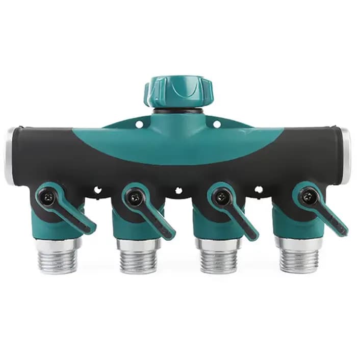 Séparateur de robinet de séparateur de tuyau d'arrosage robuste à 1-2-4 voies, adaptateur de séparat