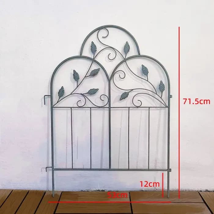Clôture de jardin en fer Vintage, bordure de fleurs rustique d'extérieur pour décoration de cour, barrière de plantes, bordure de paysage décorative pour Villa/jardin