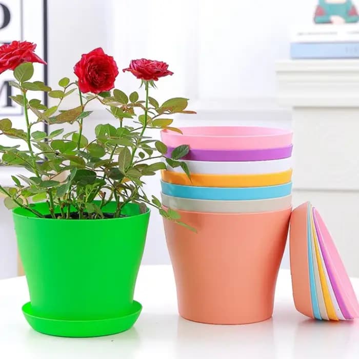 Pot de fleur rond jardinières couleur bonbon plantes succulentes Pot bureau