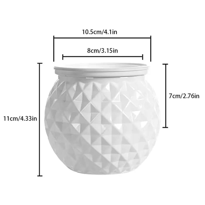 Pot de jardinière à arrosage automatique avec aquarium, Mini Pot Transparent pour plantes, système d