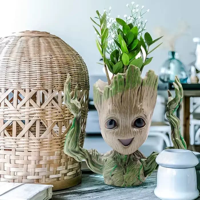 Populaire Groot Pot de fleur plantes bassin maison bureau décoration Figurines à la main Miniature modèle Figurine arbre homme ornement